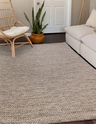 Asiatic Wool Rich Braided Rug - Natural, Natural
