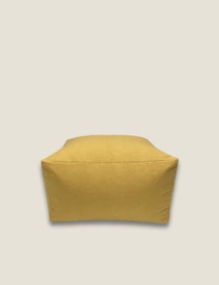 Yellow deals outdoor ottoman