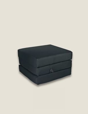 Kaikoo Black Single Cube Chair Bed, Black