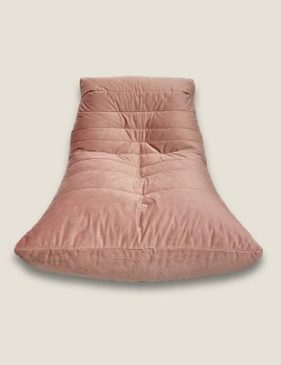 Kaikoo Velvet Beanbag Chair - Pink, Pink