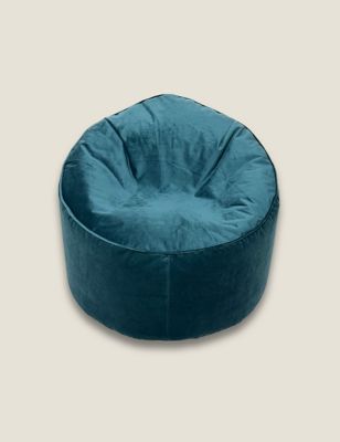 Kaikoo Teal Velvet Beanbag Chair - Teal Green, Teal Green