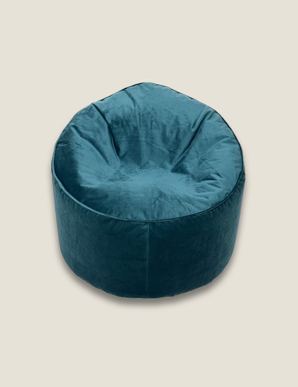 Teal Velvet Beanbag Chair