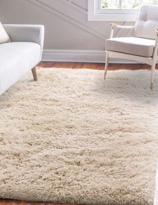 Asiatic Fluffy Shaggy Rug - Taupe, Taupe