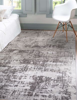 Asiatic Mist Luxe Abstract Rug - Silver Mix, Silver Mix