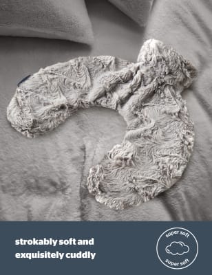 

Silentnight Faux Fur Hot Water Bottle - Grey, Grey