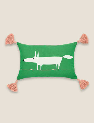 

Scion Pure Cotton Mr Fox Bolster Cushion - Leaf, Leaf