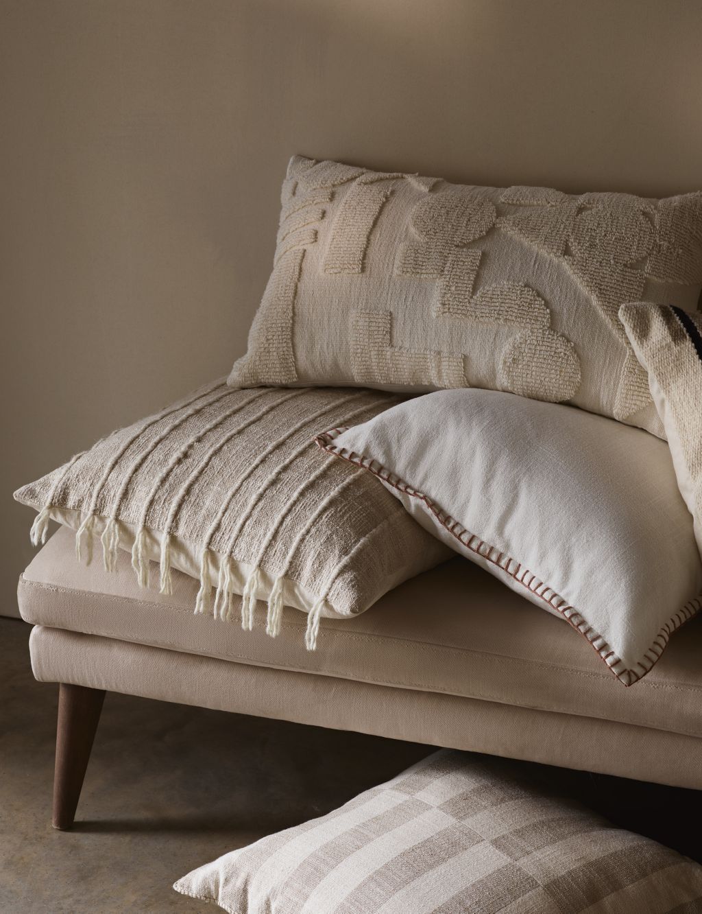 Wool Rich Striped Cushion image 2