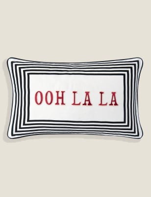 

Yvonne Ellen Pure Cotton Ooh La La Cushion - Multi, Multi