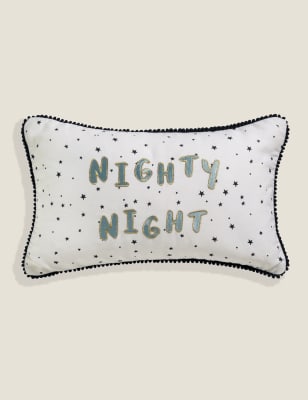 

Yvonne Ellen Pure Cotton Nighty Night Kids Bolster Cushion - Multi, Multi