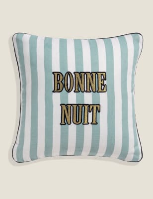 

Yvonne Ellen Pure Cotton Bonne Nuit Kids Mini Cushion - Multi, Multi