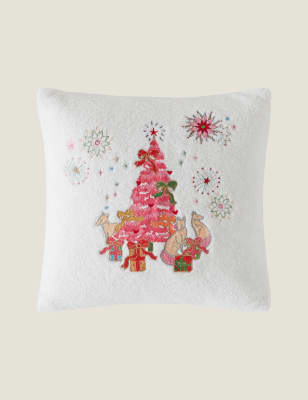 

Cath Kidston Night Before Christmas Embroidered Cushion - Multi, Multi