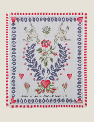 

Cath Kidston Überwurf aus reiner Baumwolle mit Friedenstaubenmotiv - Mehrfarbig, Mehrfarbig