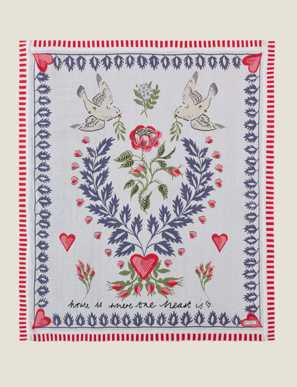 Pure Cotton Peace Dove Throw