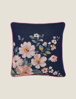 

Cath Kidston Cotton Rich Spitalfields Cushion - Navy Mix, Navy Mix