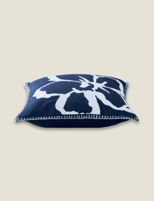 

Ted Baker Magnolia Embroidered Cushion - Blue, Blue