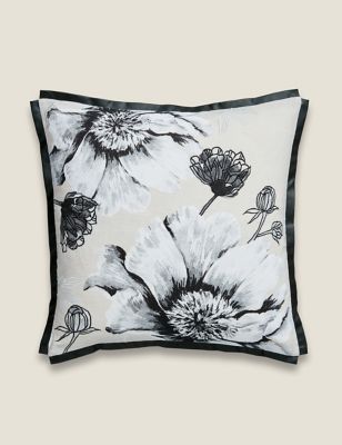Linen Rich Fresh Start Embroidered Cushion