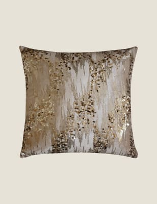 

Amanda Holden Velvet Confetti Cushion - Truffle, Truffle