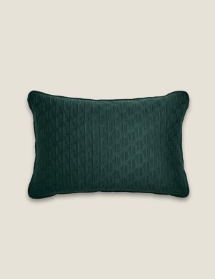 Marks And Spencer Ted Baker T Quilted Bolster Cushion - Forest Green, Forest Green