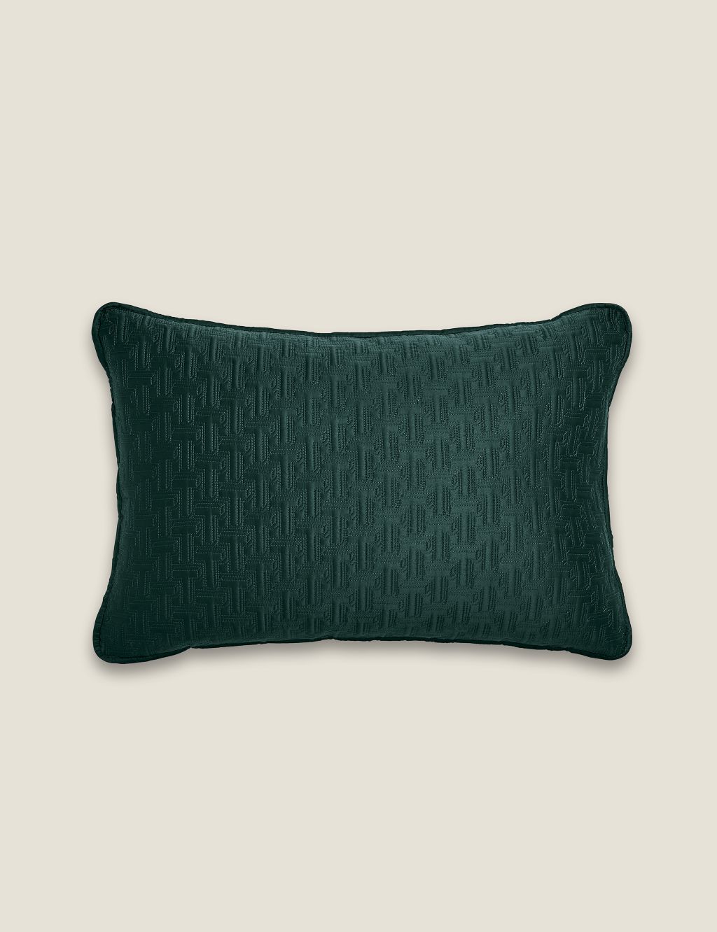 T Quilted Bolster Cushion image 1