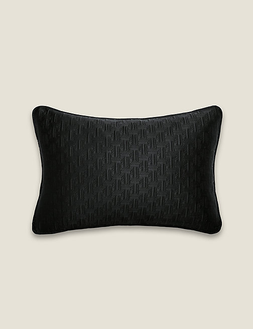 Marks And Spencer Ted Baker T Quilted Bolster Cushion - Black, Black