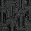 T Quilted Bolster Cushion - black