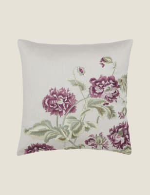 

Laura Ashley Hepworth Grape Embroidered Cushion, Grape