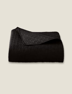 

Ted Baker T Quilted Throw - Black, Black