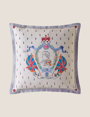 

Cath Kidston King Charles III Coronation Cushion - Multi, Multi