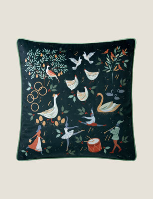 

Sara Miller 12 Days Of Christmas Cushion - Midnight, Midnight