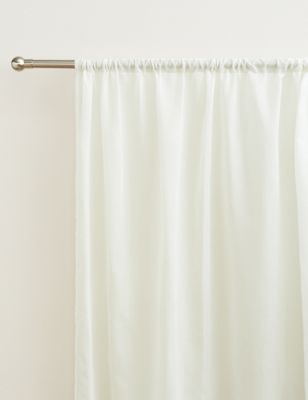Sheer Voile Panel M S Collection, Intelligent Design Zara Shower Curtains