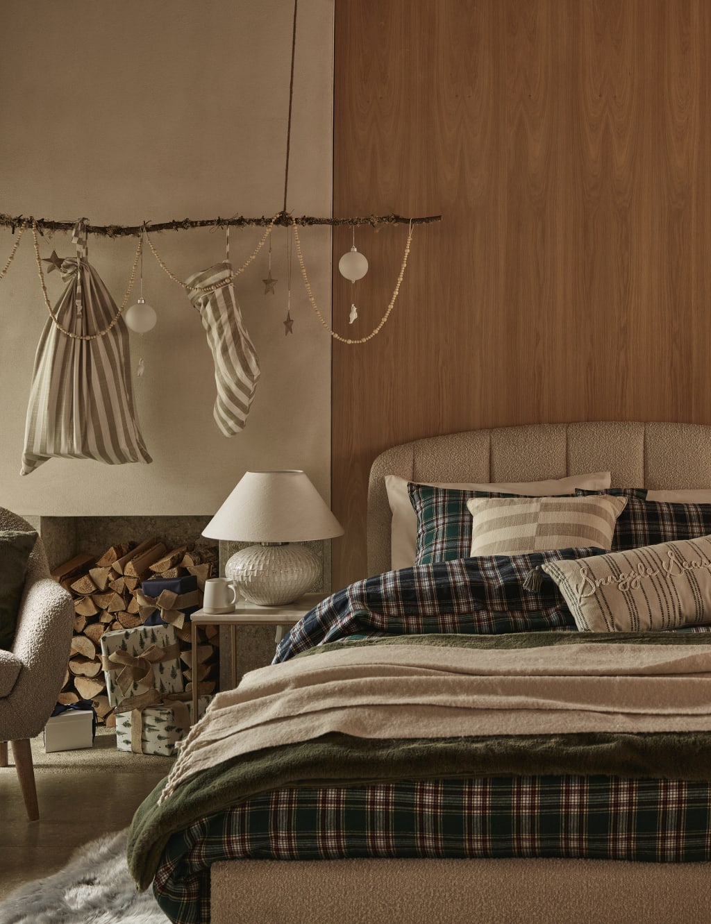 Pure Cotton Snuggle Season Bolster Cushion image 3