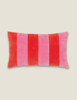 

Joules Pure Cotton Rainbow Stripe Cushion - Multi, Multi