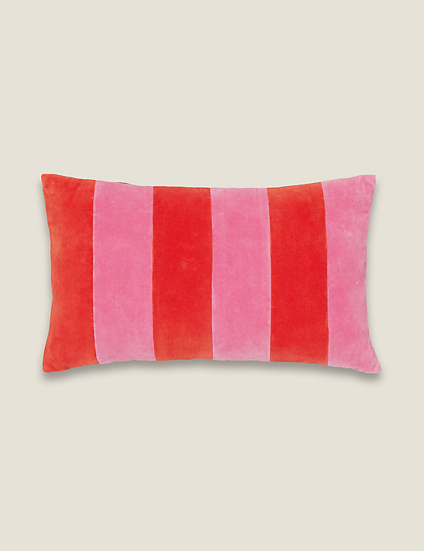 Pure Cotton Rainbow Stripe Cushion - FI