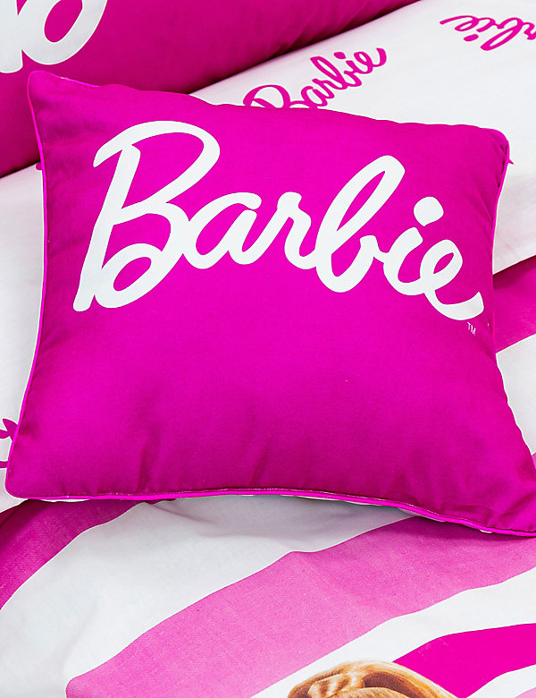وسادة مربعة بنقشة لطيفة بتصميم Barbie™ - OM