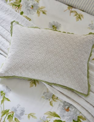 

Sanderson Linen Rich Adele Embroidered Bolster Cushion - Multi, Multi