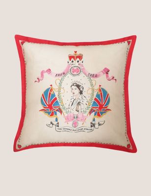 

Cath Kidston Cotton Rich Jubilee Queen Cushion - Multi, Multi