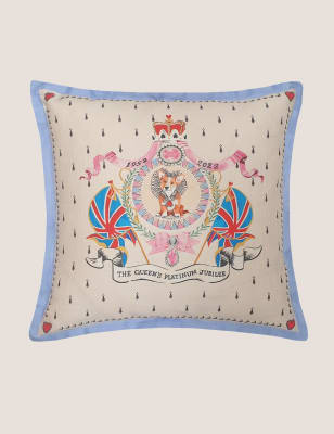 

Cath Kidston Cotton Rich Jubilee Corgi Cushion - Multi, Multi