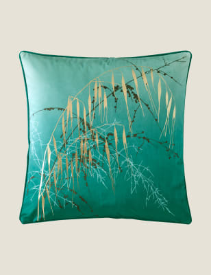 

Clarissa Hulse Velvet Meadowgrass Cushion - Teal, Teal