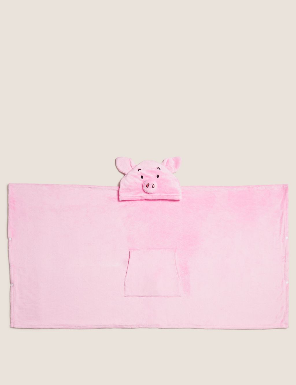 Adults' Fleece Percy Pig™ Hooded Blanket image 3