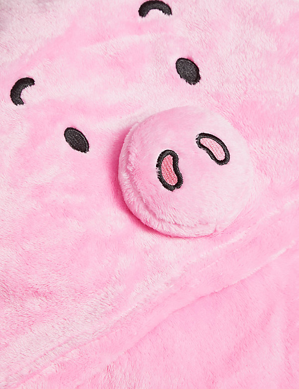 Adults' Fleece Percy Pig™ Hooded Blanket - NO