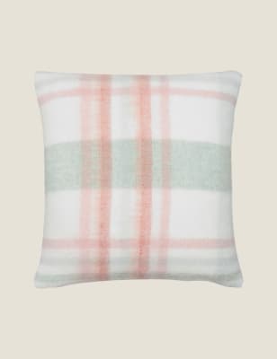 

Laura Ashley Colton Check Textured Bolster Cushion - Sage, Sage