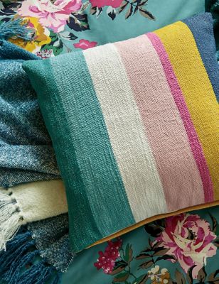 

Joules Pure Cotton Cotswold Woven Stripe Cushion - Multi, Multi