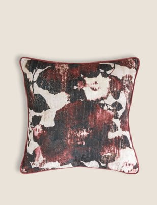 

Floral Jacquard Cushion - Red Mix, Red Mix