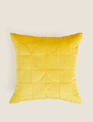 

Quilted Cushion - Ochre, Ochre