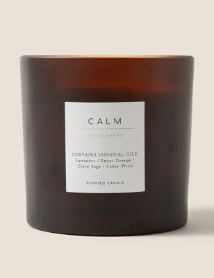 Image of Apothecary Calm 3 Wick Candle - Amber, Amber