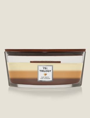 Café Sweets Ellipse Scented Candle with Crackle Wick