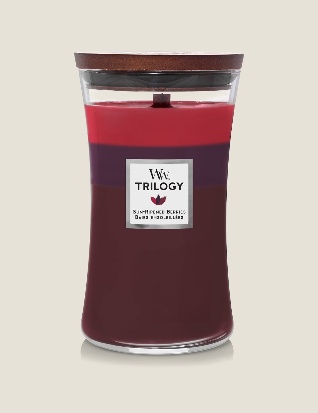 Sun Ripened Berries Hourglass Candle with Crackle Wick