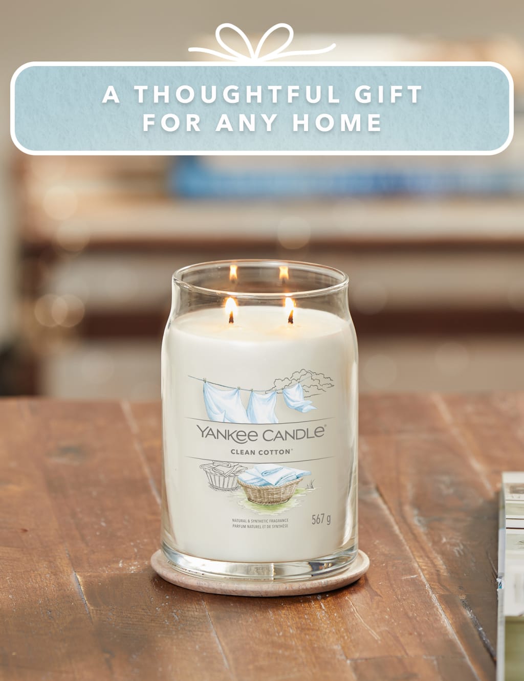 Clean Cotton Signature Large Jar Scented Candle image 6