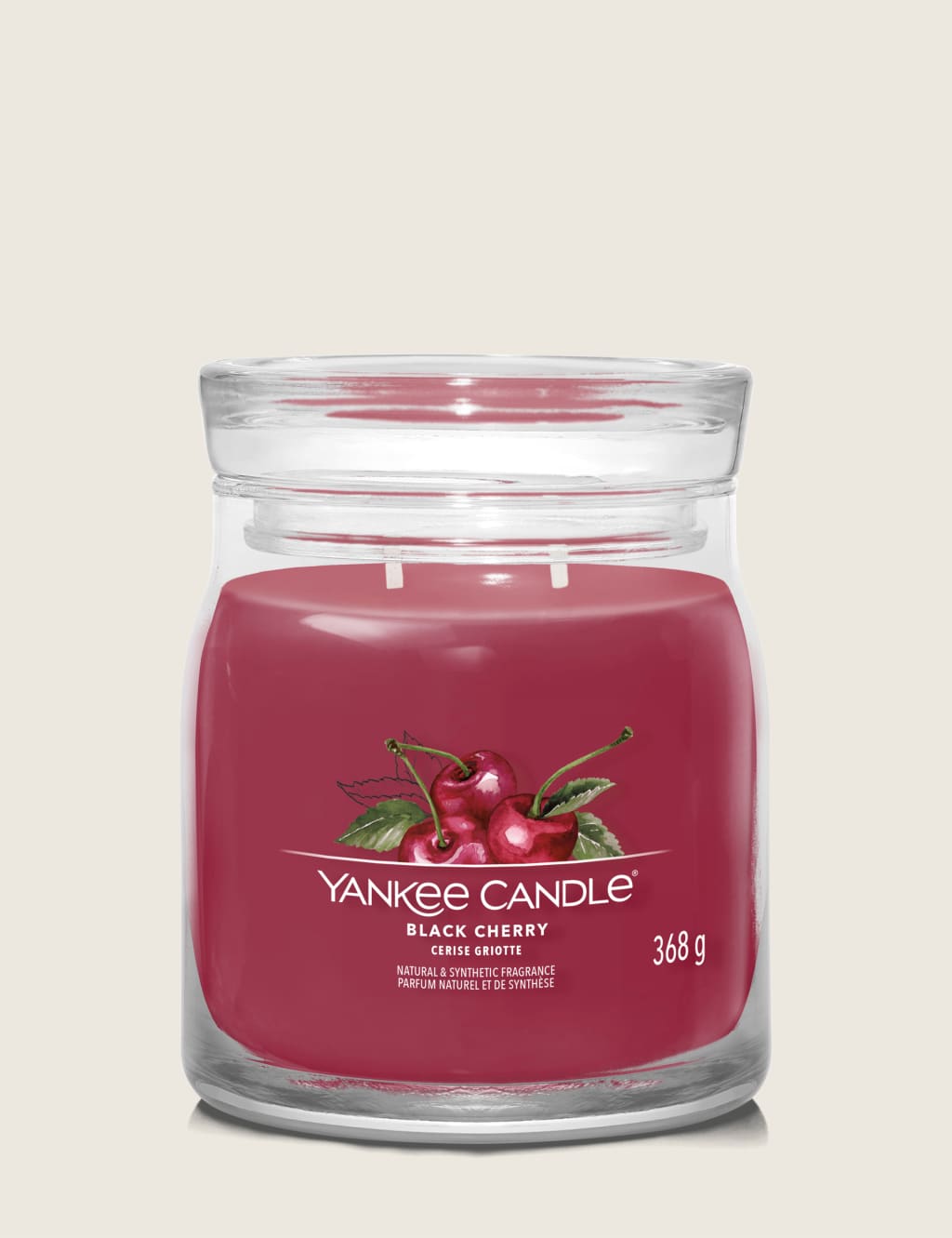 Black Cherry Signature Medium Jar Scented Candle