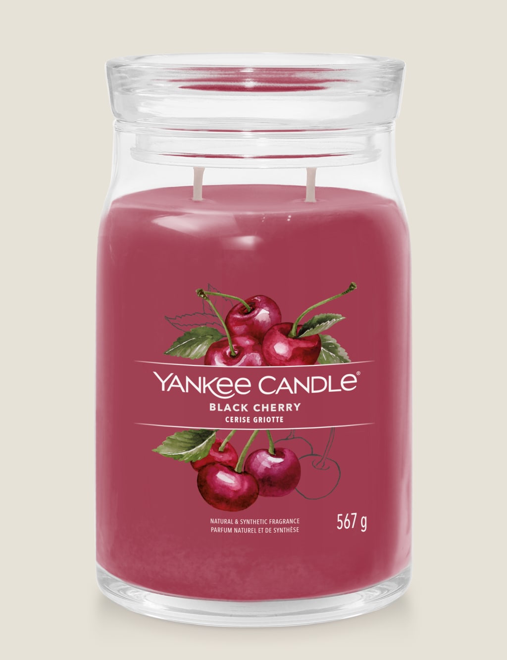 Black Cherry Signature Large Jar Scented Candle